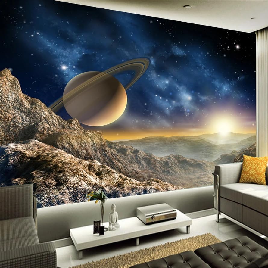 Custom 3D Galaxy Peel and Stick Wallpapers Space Universe Home Decor Wall Painting Living Room Bedroom Mural
