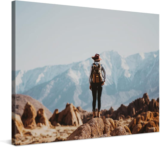 Photo.Gifts - Personalized Custom Canvas Prints 14x10 Inch - Customize with Your Picture & Text - Canvas Wall Art for Bedroom, Living Room, Office - Personalized Photo Gifts