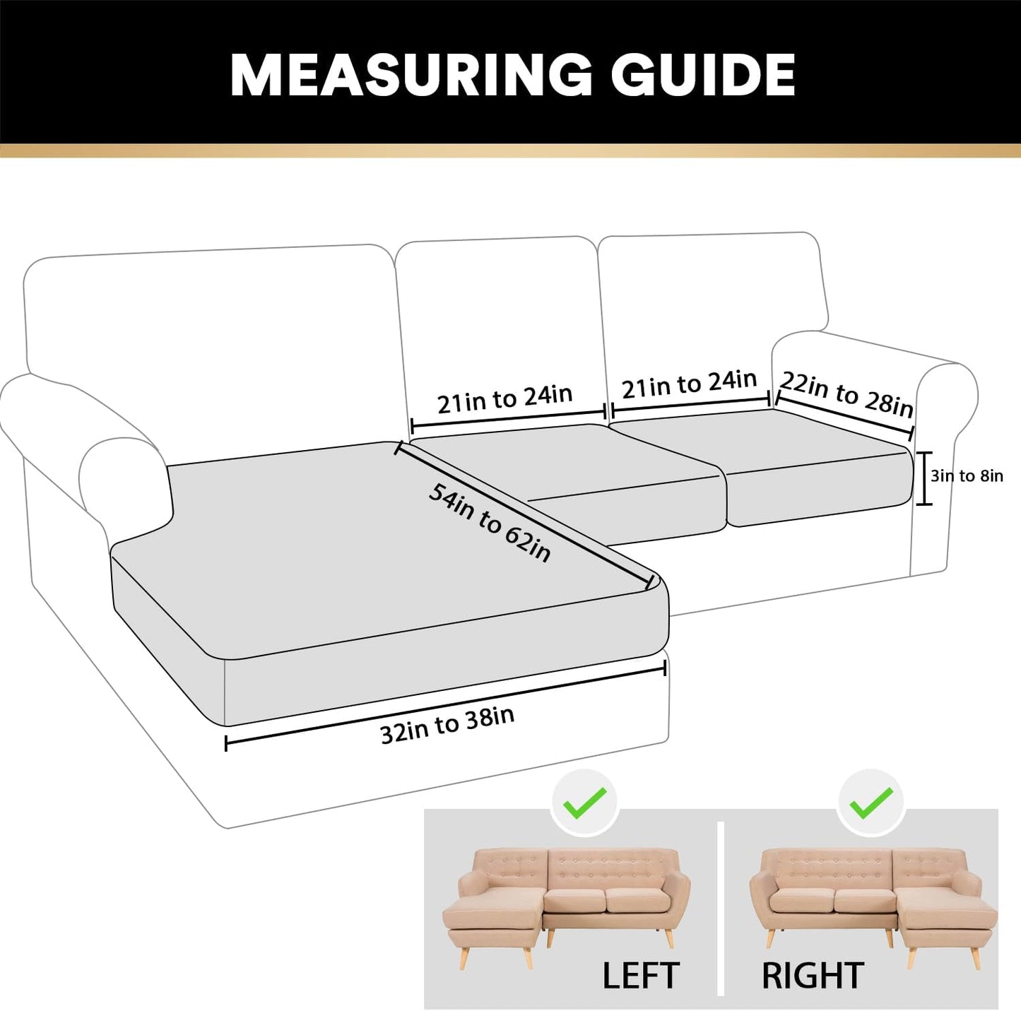 PrinceDeco Sectional Couch Covers 3 Pieces Velvet Sofa Covers L Shape Soft Couch Covers for Sectional Sofa Corner Sofa Cover Couch Cover for Dogs Washable (2 Seater + 1 Chaise,Grey)