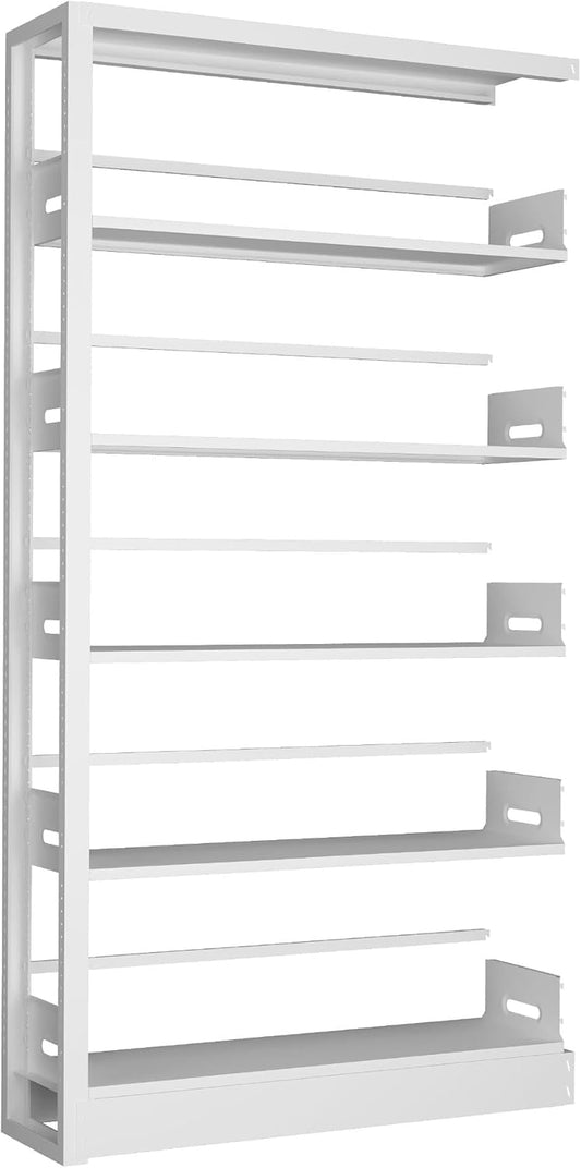 White subframe. Cannot be Used Alone. It Needs to be Used in Conjunction with The Main Bookshelf. Modular Extension Bookshelves can be Used to Place More Items (White)