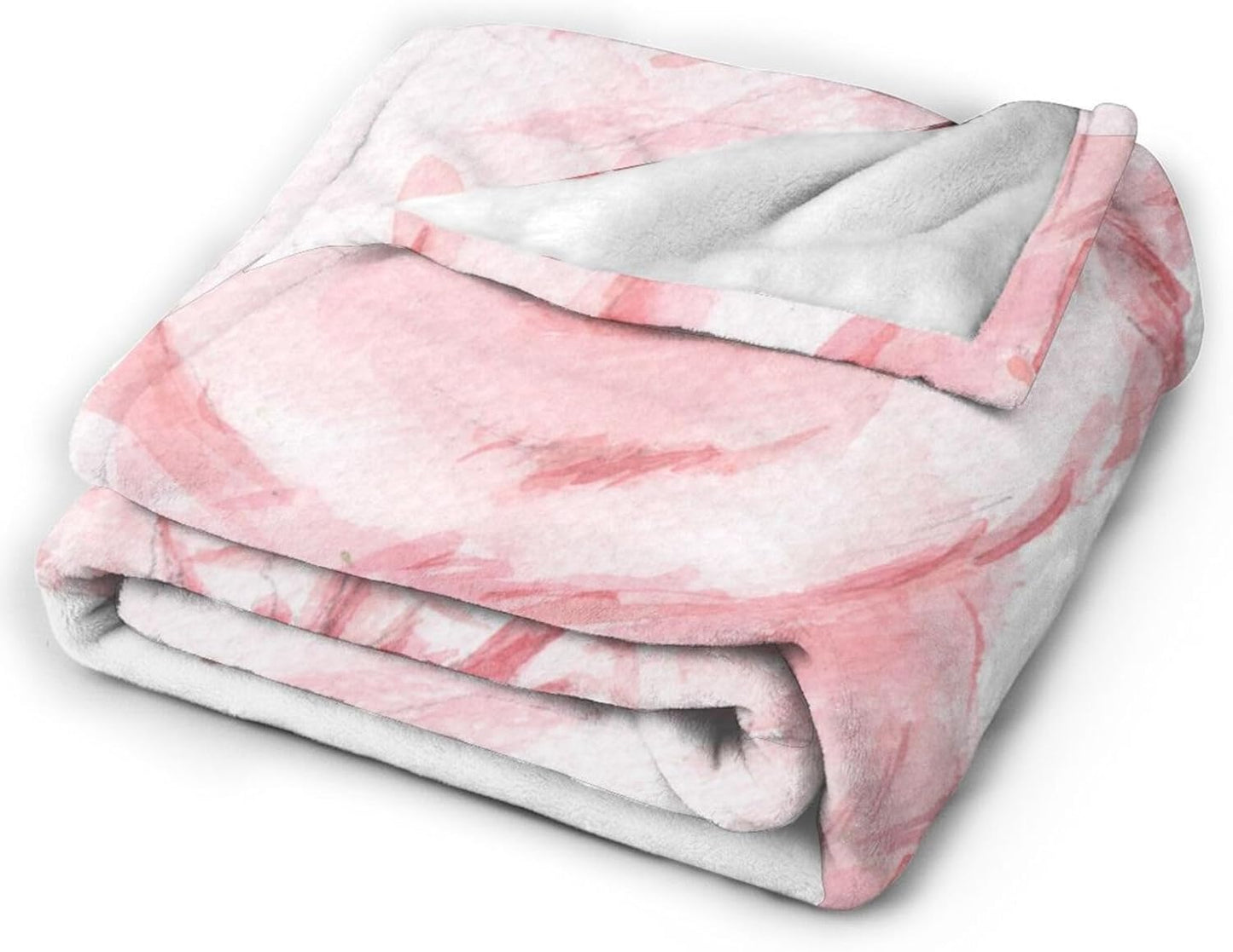 HGOD DESIGNS Lovely Pink Pig Watercolor Blanket, Super Soft Pig Throw Blanket 50"x60" Blanket for Bed Couch Chair Fall Winter Camping Living Room Office