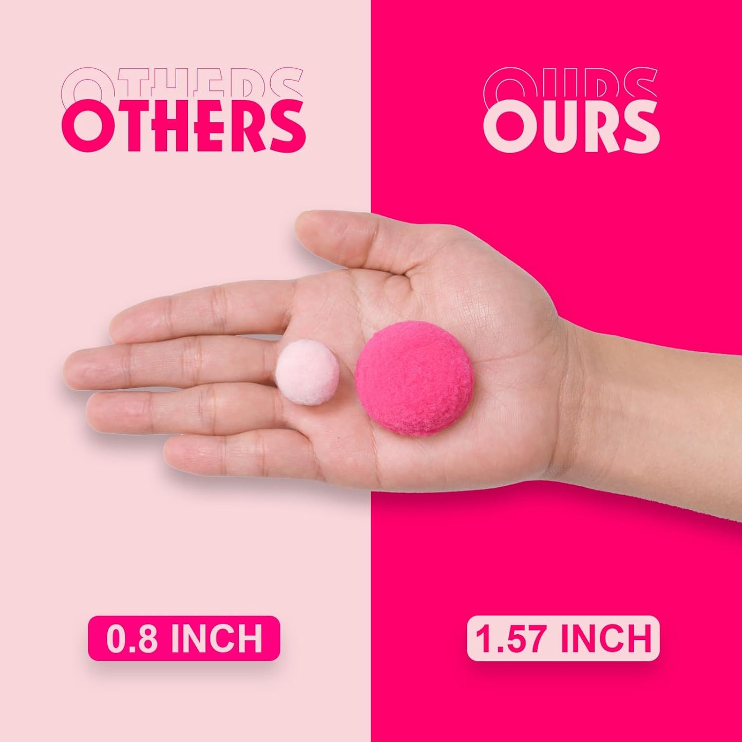 XmasExp Pastel Colorful Pom Pom Garland Decorations - Large Spring Felt Ball Garland for Classroom,Christmas, Mantle Decor, Easter Tree Ornaments, Baby Shower and Party Hanging Decor,13 Ft.