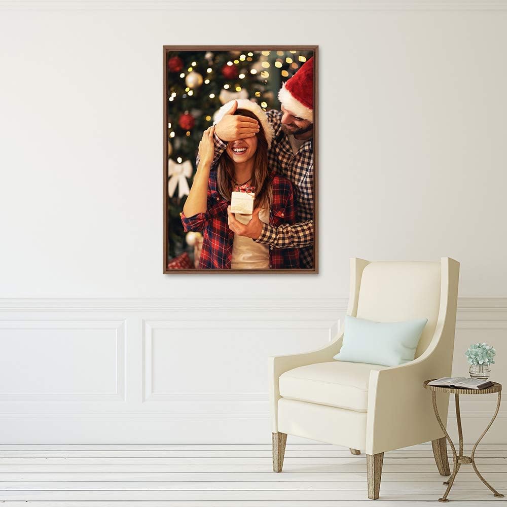 wall26 Framed Custom Canvas Wall Art for Living Room, Bedroom Canvas Prints for Home Decoration Ready to Hang - 24"x36", Natural Frame