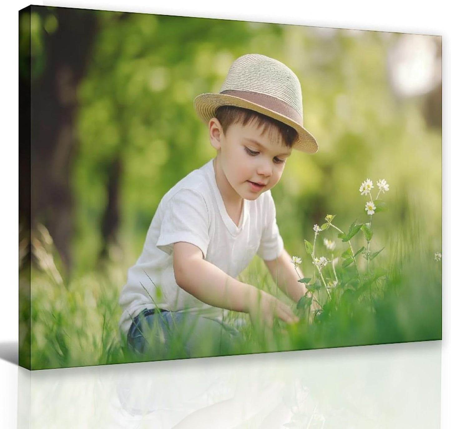 Custom Framed Photo Prints Customize Canvas Wall Picture Personalized Canvas Pictures for Wall Decor Custom Canvas Prints with Photos Personalized Picture Frames for Living Room 18x12in