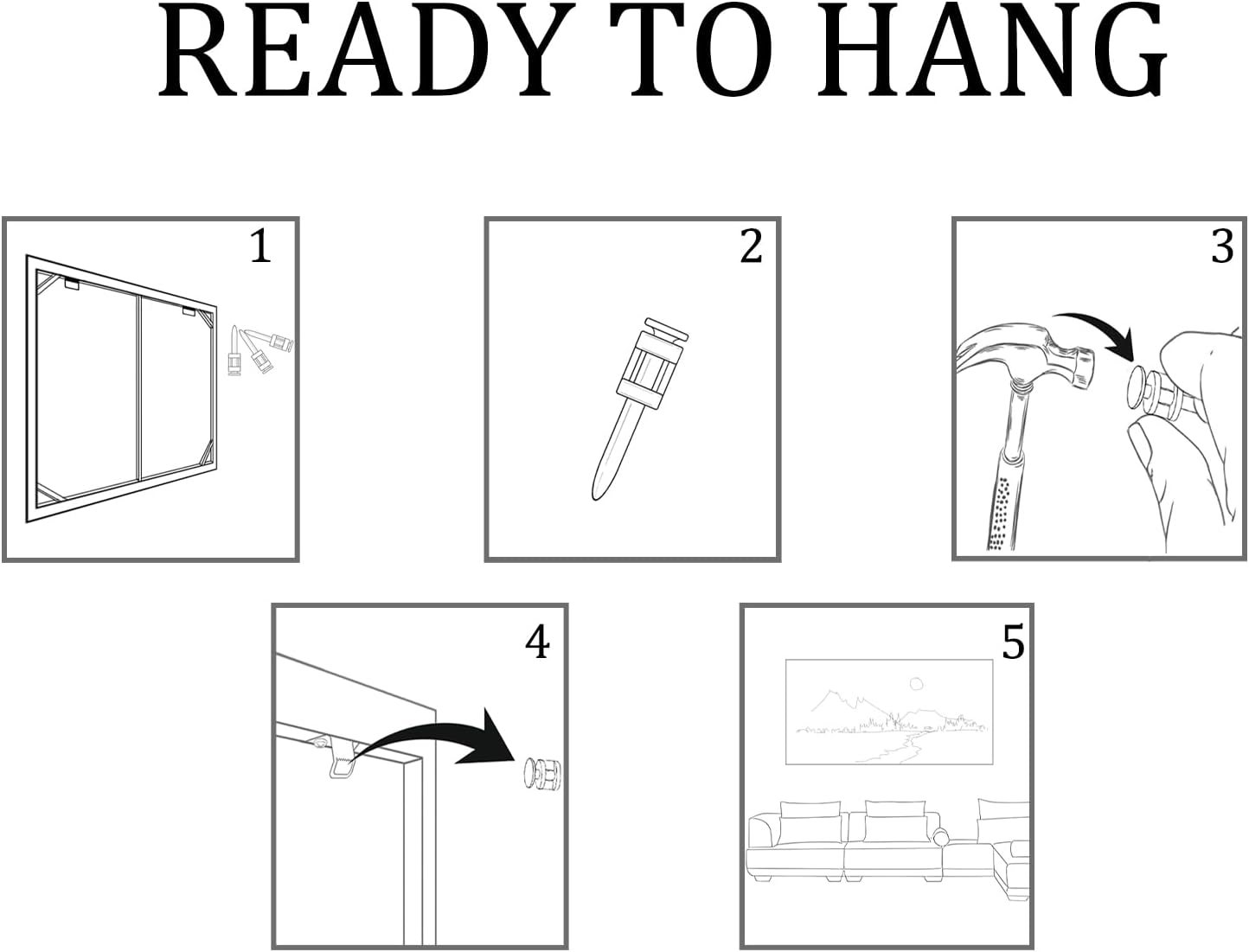 AJAZIKO Red Wall Art - Modern Framed Wall Art for Living Room - Red Tree Black and White Landscape Canvas Prints Posters & Prints for Home Office Bedroom Decorations - Large Wall Pictures 24×48IN