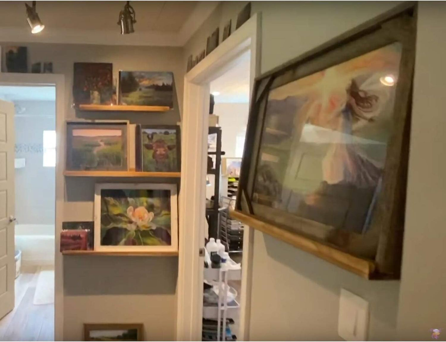 AZSKY 48 Inches Long Wood Photo Picture Ledge Shelf with Lip Floating Shelves for Nursery Books Set of 2 Rustic Wall Shelf for Kids Bedroom Office Bathroom Living Room Frames