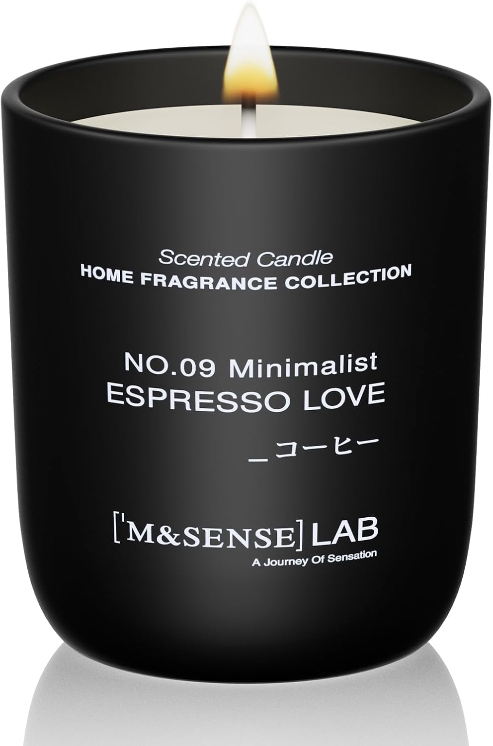 M&SENSE Natural Soy Candle| Espresso Love | 5.3 oz | Minimalist Scented Candle for Relaxation, Gifting, Home Décor | for Bedroom, Office, Party Small