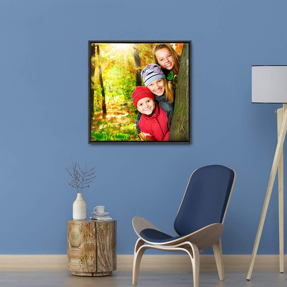 wall26 Framed Custom Canvas Wall Art for Living Room, Bedroom Canvas Prints for Home Decoration Ready to Hang - 24"x24", Black Frame