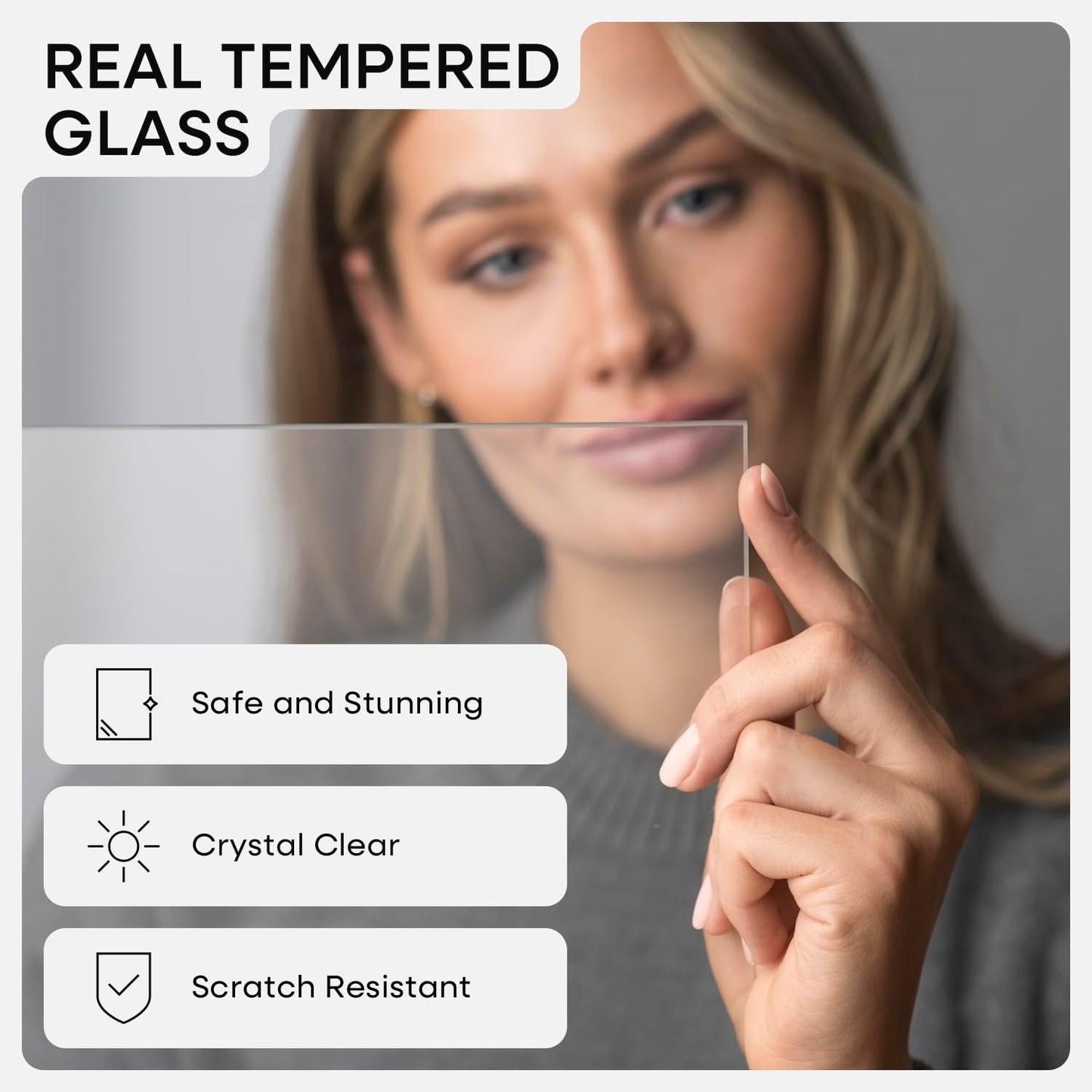 Homeforia A5 Picture Frame Black Wood, High-End Oak 5.8x8.3 Frame Matted to 4.1x5.8 inch Photo, A5 Size Walnut Wooden Frames with Mat A6 for Print, 5.8 by 8.3 Frame, Tempered Glass, Wall Kit, Set of 1