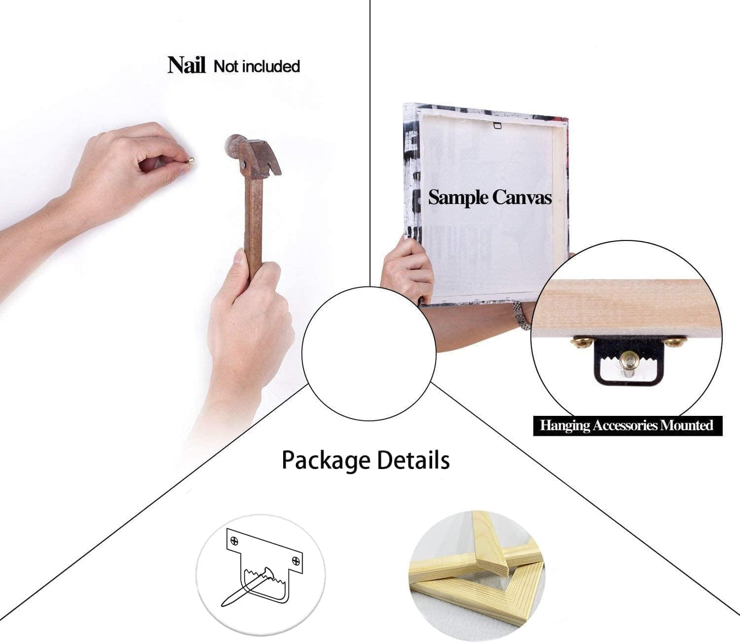 WYJZDZQ8 Inspirational Poster Motivational Canvas Wall Art Motivation Canvas Prints Artwork for Living Room Office Gym Modern Home Decor Painting Stretched and Framed Ready to Hang [12''Wx 18''H]