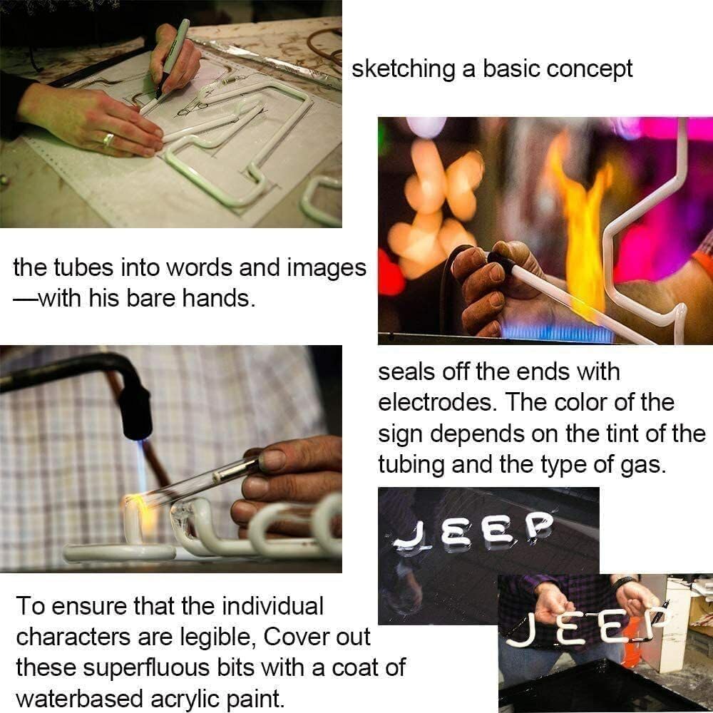 Handmade Real Glass Neon Tube Beer Compatible For Memphis Neon Signs For Home Bar Man Cave Pub Store Restaurant Wall Decor Artwork Wedding Decor Neon Birthday Party Gifts 24 X 20 Inches