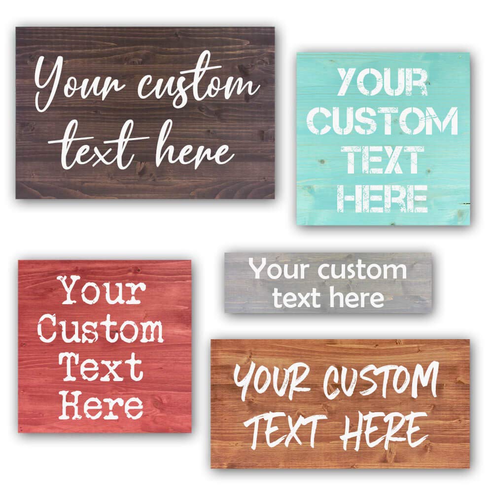 Custom Wood Signs Personalized | Farmhouse Decor | Personalized Signs | Personalized Rustic Wood Signs | Father's Day Gift | Custom Sign | Ready to Hang! (3.5x18 Inches)