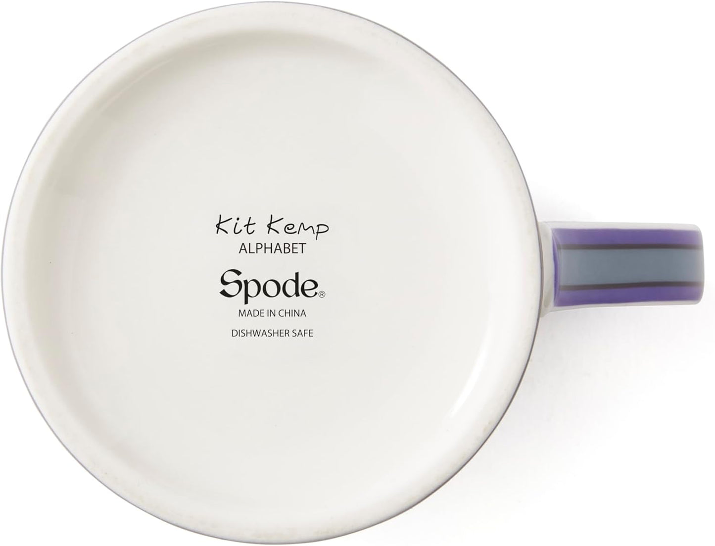 Spode Kit Kemp Alphabet Mug - Letter P Monogram in Fine China, 12oz Ceramic Coffee Cup for Hot Drinks, Personalized Drinkware for Unique Gifts, Dishwasher Safe Tea or Coffee Mug - Gift Box Included