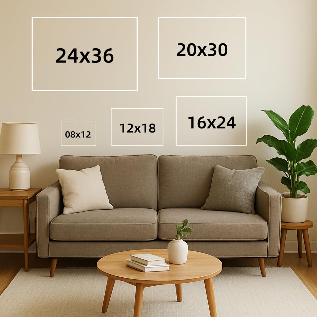 Personalized Custom Canvas Prints: 20L x 30W Photo On Canvas Transform Your Photos into Stunning Framed Wall Art Digitally Printed (20L x 30W, Framed)