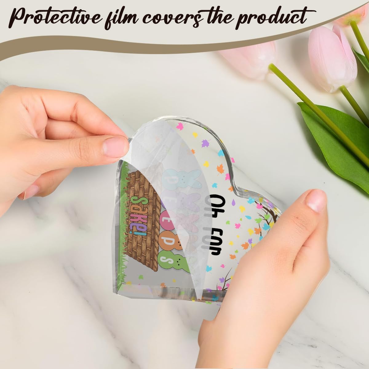 Funny Easter Bunny Decor Desk Decor Acrylic Heart Sign Easter Decorations Easter Gift Acrylic Heart Plaque Box Sign for Home Farmhouse Kitchen Bathroom Shelf Table Decoration Oh for Peeps Shake Sign