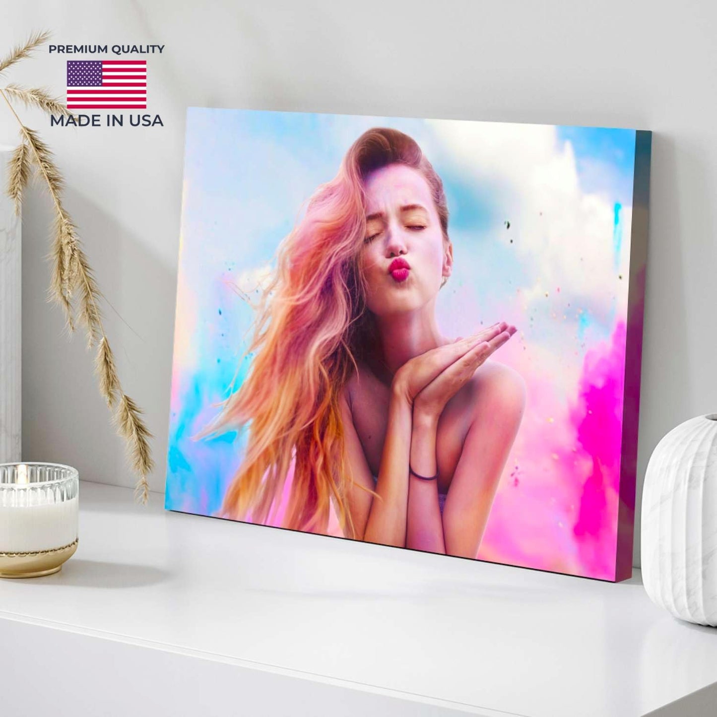 Photo.Gifts - Custom Canvas Prints with Your Photos 10x8 inch - Premium Quality Wall Decor Made in USA - Personalized Canvas Wall Art for Bedroom, Living Room, Wedding - Personalized Photo Gifts