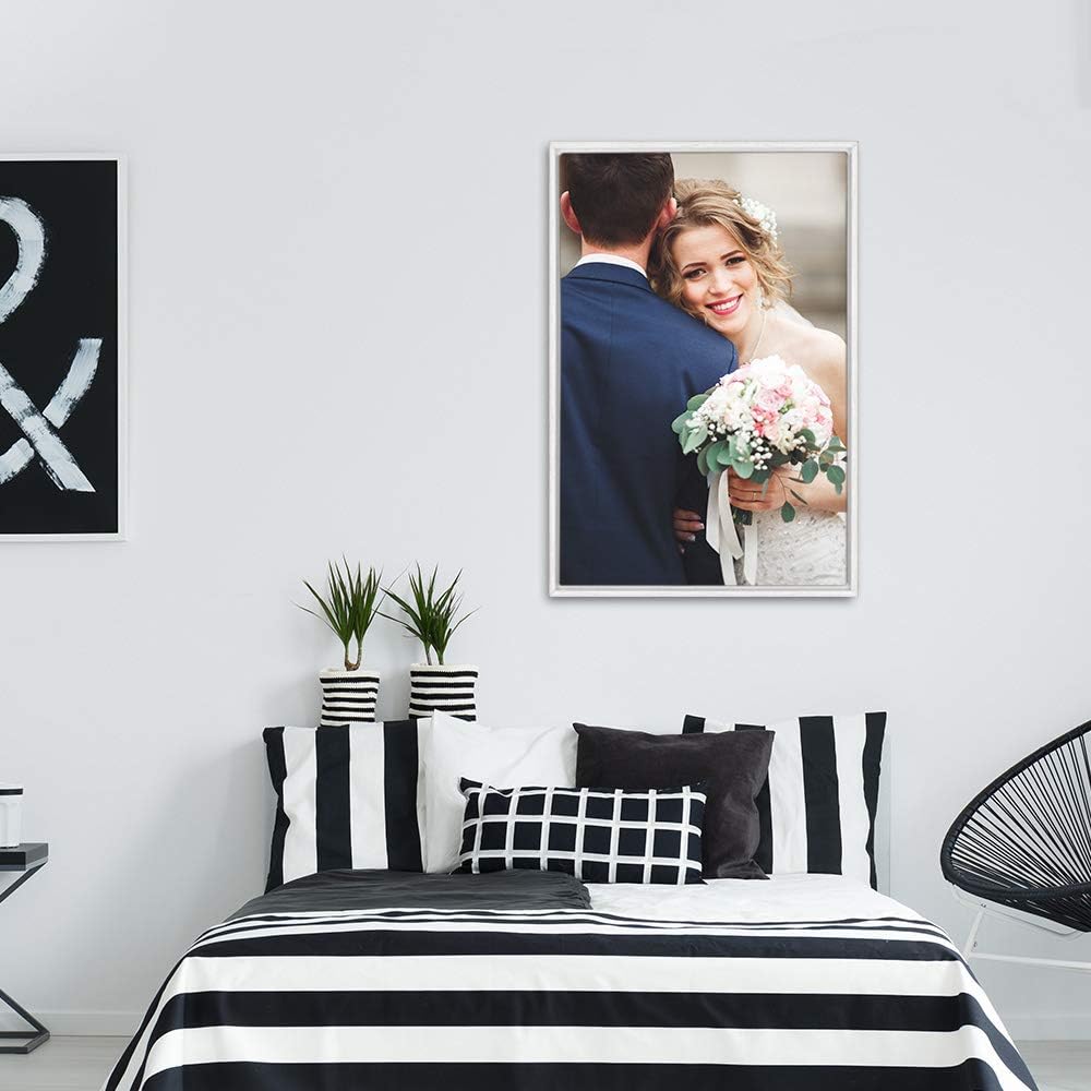 wall26 Framed Custom Canvas Wall Art for Living Room, Bedroom Canvas Prints for Home Decoration Ready to Hang - 24"x36", White Frame