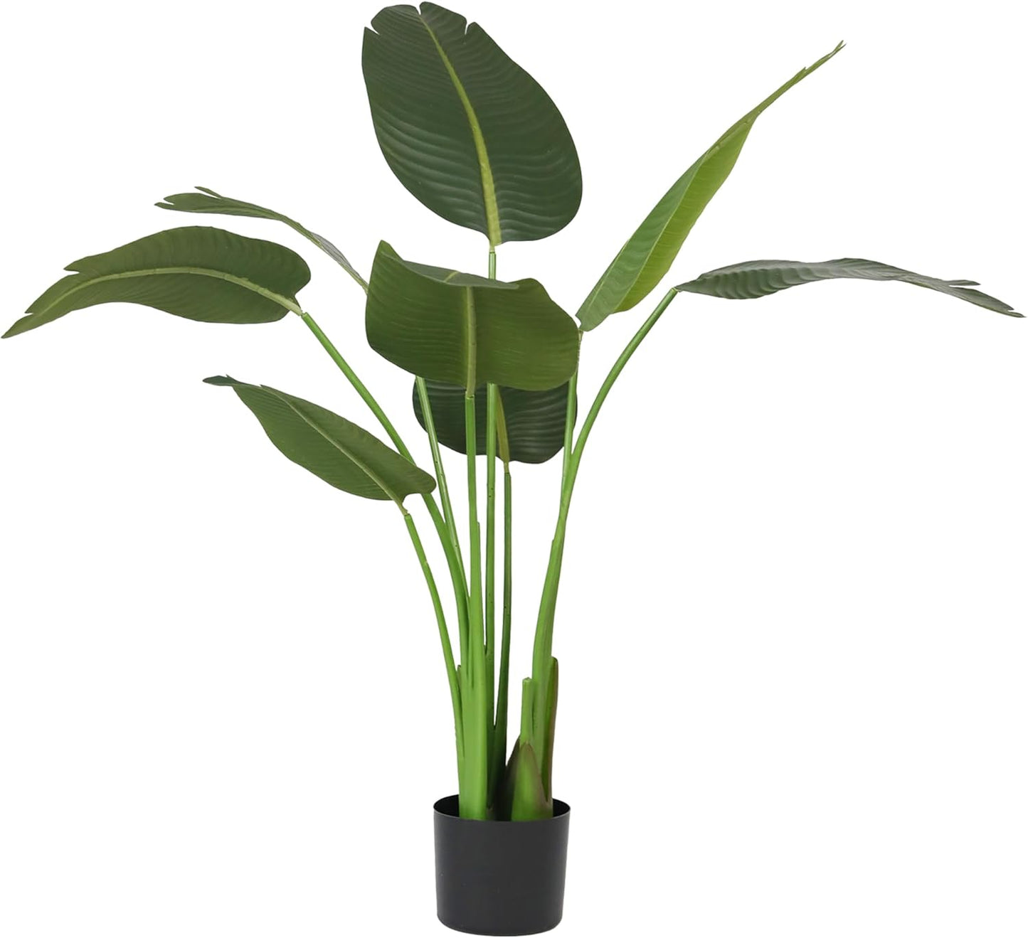 Worth Garden Artificial Bird of Paradise Plant 3.8ft, Faux Tropical Tree for Home and Office Décor, 45in Lifelike Greenery for Indoor and Outdoor Use