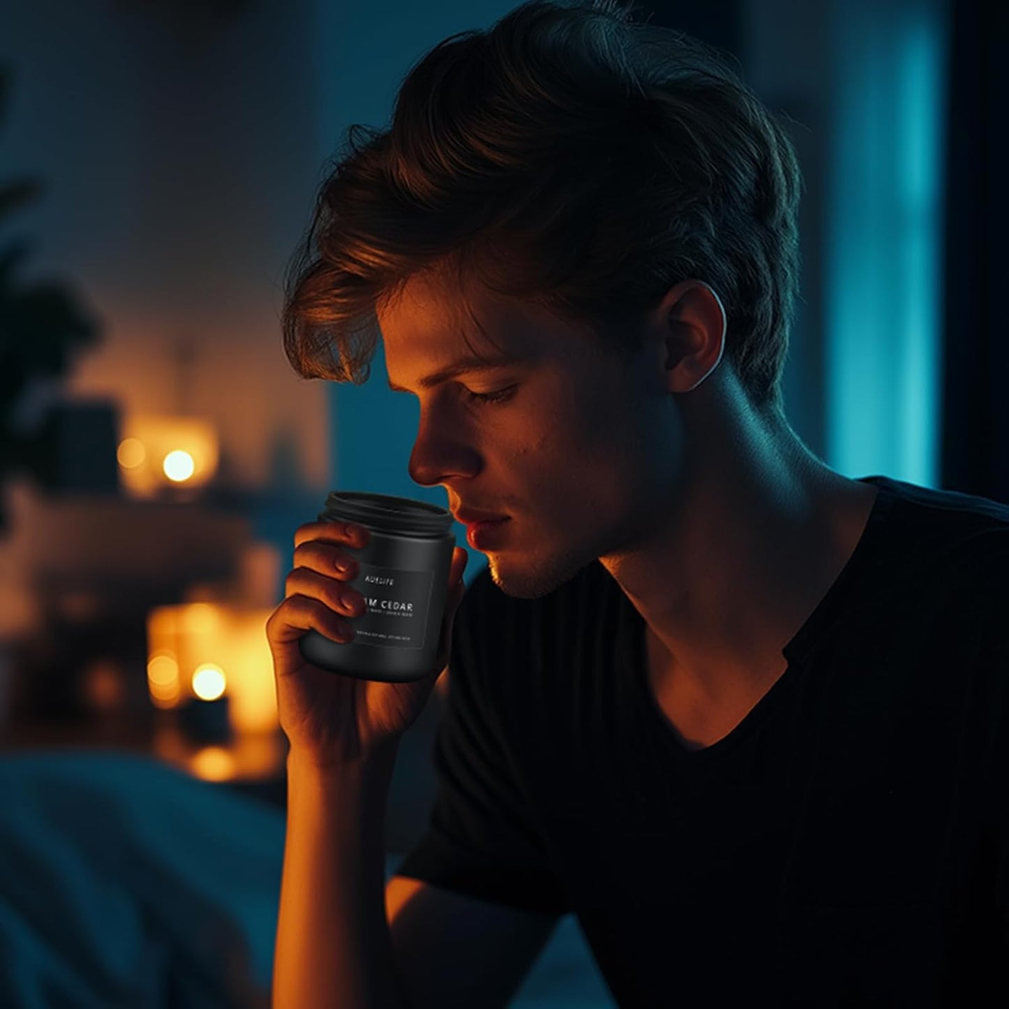 Sandalwood Rose Candle | Scented Candles for Home, Aromatherapy Candle - Soy Candles for Home Scented, Gifts for Women Men, House Fragrance Decoration -7oz