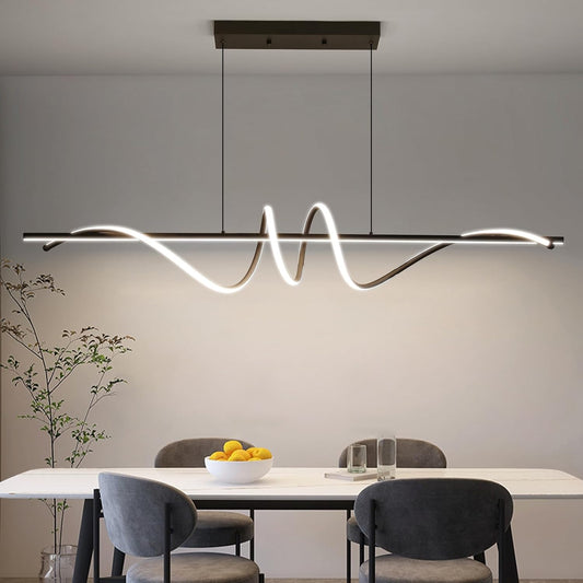 Modern Chandelier, Dimmable LED Pendant Light, Ring Chandelier for Living Room, Dining Room, Kitchen, Bedroom