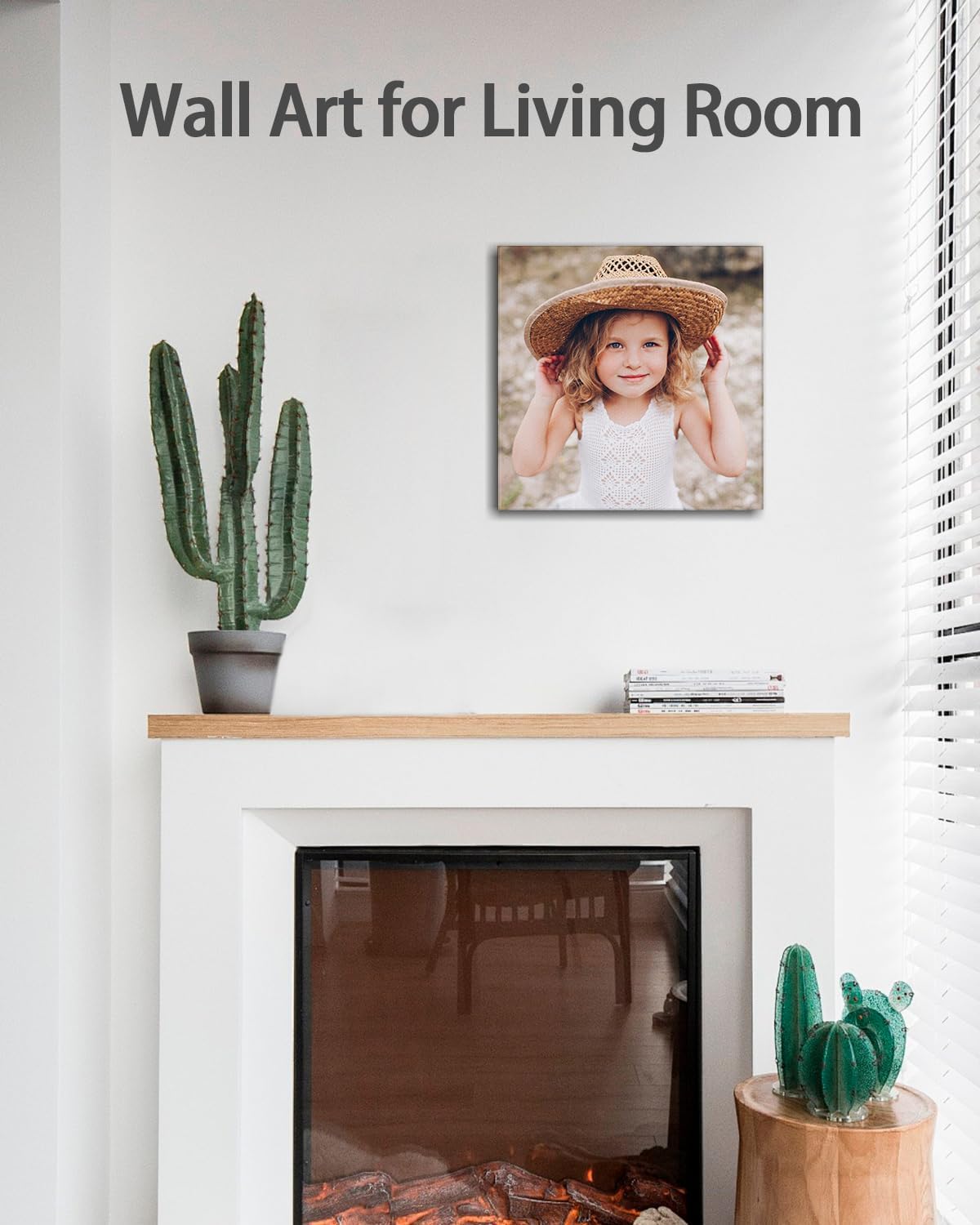 AbcCustomize Canvas Prints with Your Photos, Personalized Photo To Canvas Print for Bedroom, Living Room, Farmhouse Office Decor,Custom Canvas Wall Art for Gifts & Keepsakes, Ready to Hang