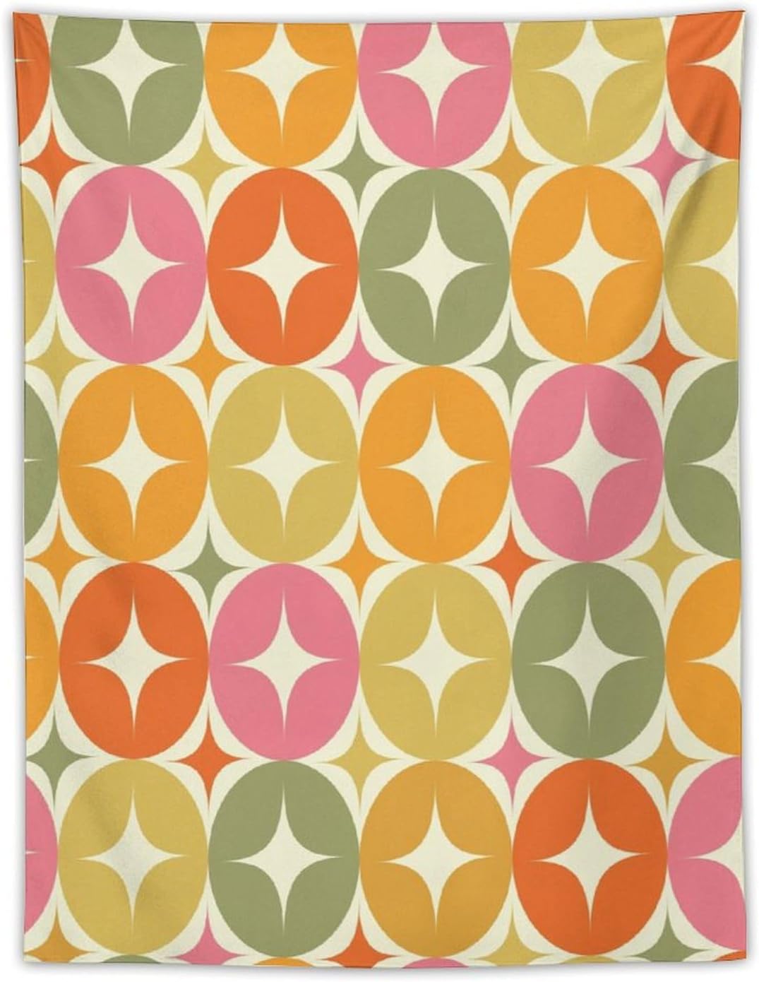 ICMOLYYENLO Abstract Cat Tapestry, Medieval Abstract Atomic Star Cat Vintage Home Wall Hanging Art Tapestry for Bedroom Living Room Dormitory 40x60 Inch