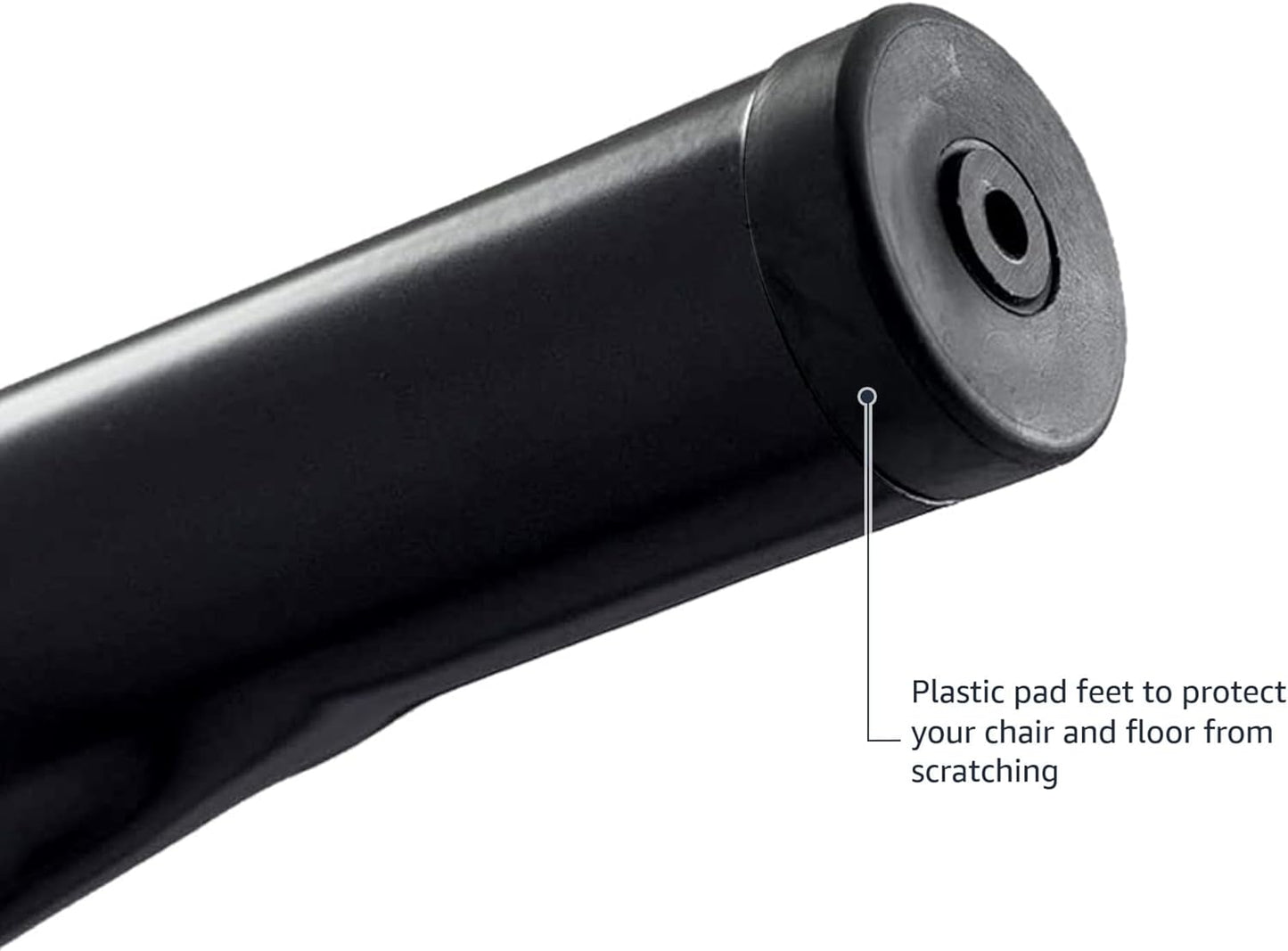 Amazon Basics Metal Dining Chairs, Matte Black, 1 Count (Pack of 4)