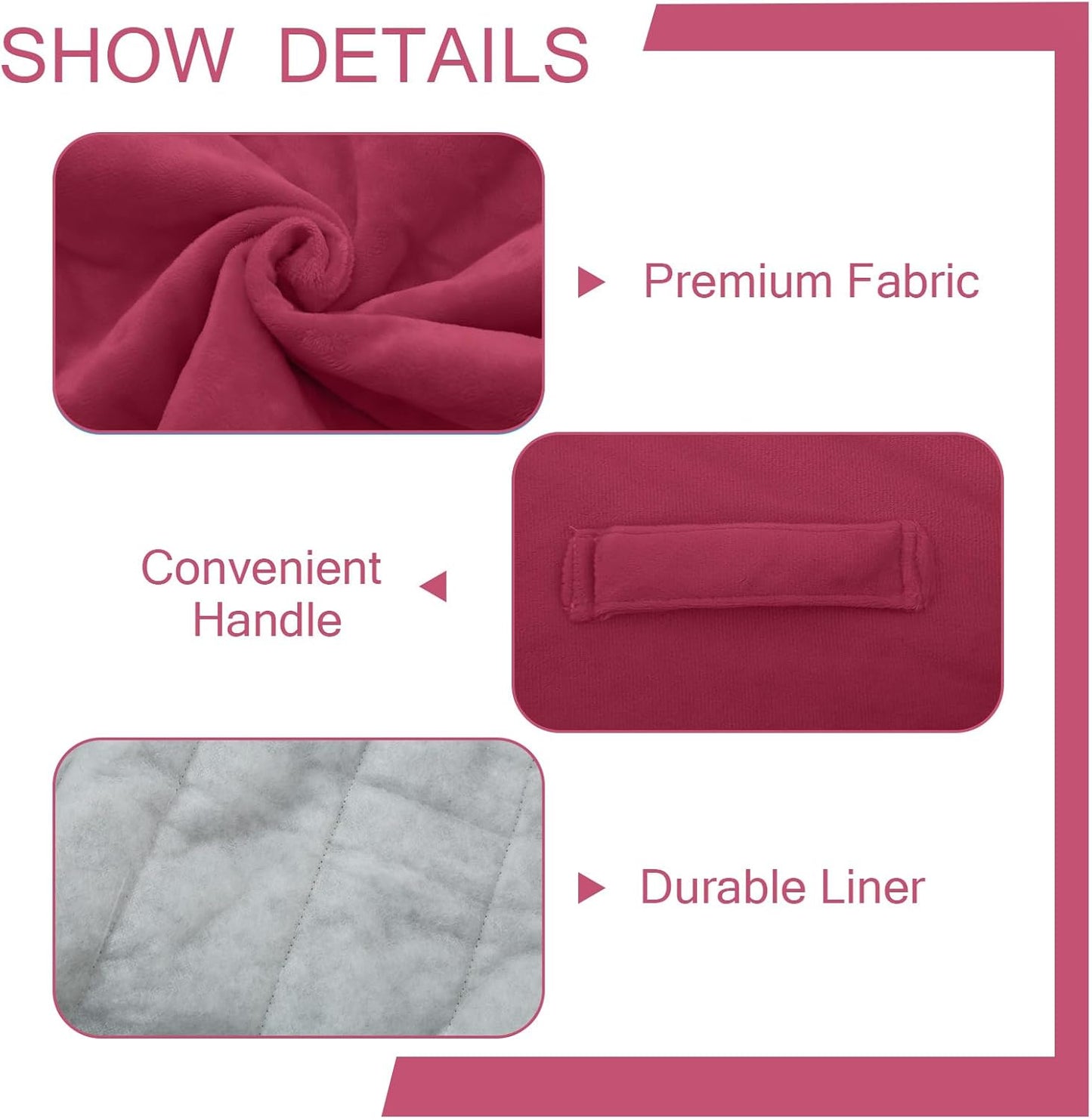 MeMoreCool Square Stuffed Pouf Ottoman Foot Rest, Floor Pouf Foot Stool with Foam Chunk Filling, Soft Stuffed Ottoman Footrest for Living Room