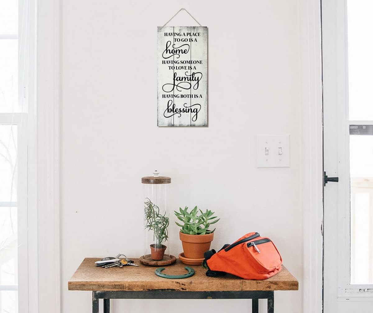 Having Somewhere to Go Decor Sign, Printed Wood Wall Art Sign, Housewarming Gifts, Funny Home Signs Decor, Hanging Wood Sign Home Decorative, Rustic Farmhouse Wood Sign Decor Wall Art 12x6 in