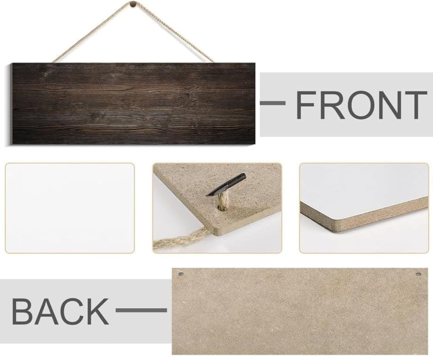 Farmhouse Stay Awhile Wood Sign, Entryway Sign Farmhous Wall Decor, Rustic Wall Art for Housewarming Gift (Stay Awhile) 6x16 Inch