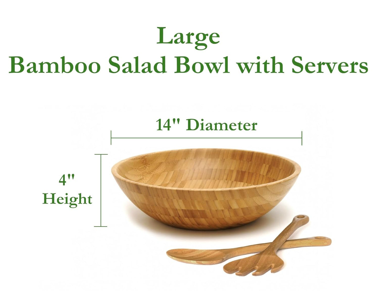 Lipper International Bamboo Salad Bowl and Server Set
