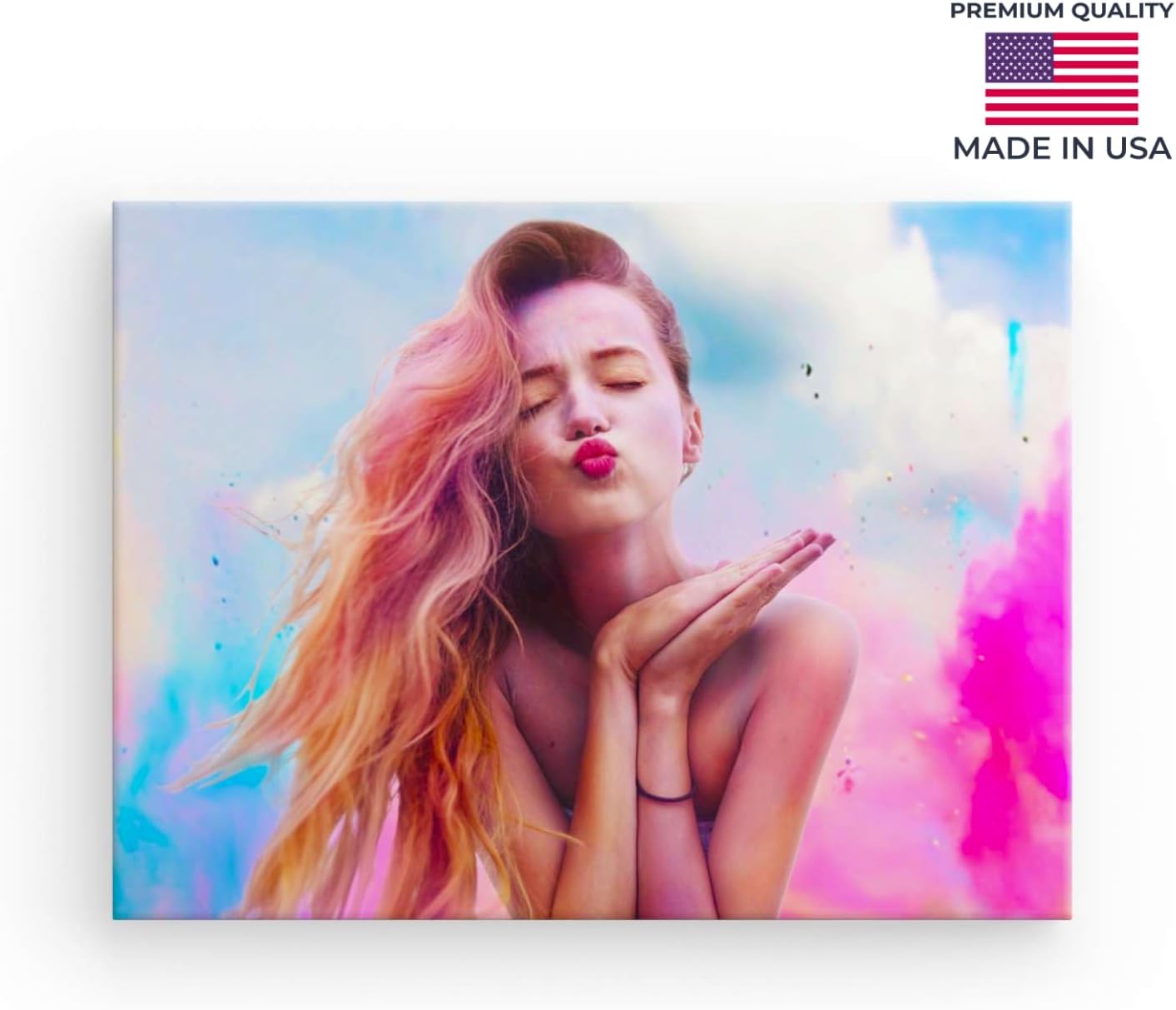 Photo.Gifts - Custom Canvas Prints with Your Photos 10x8 inch - Premium Quality Wall Decor Made in USA - Personalized Canvas Wall Art for Bedroom, Living Room, Wedding - Personalized Photo Gifts