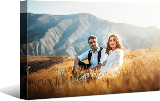 Laoife Custom Canvas Prints with Your Photos 36"x24", Canvas Photo Prints Custom, Personalized Canvas Wall Art for Office Home Bedroom Living Room Wall Decor, Gift for Father's Day Birthday Wedding