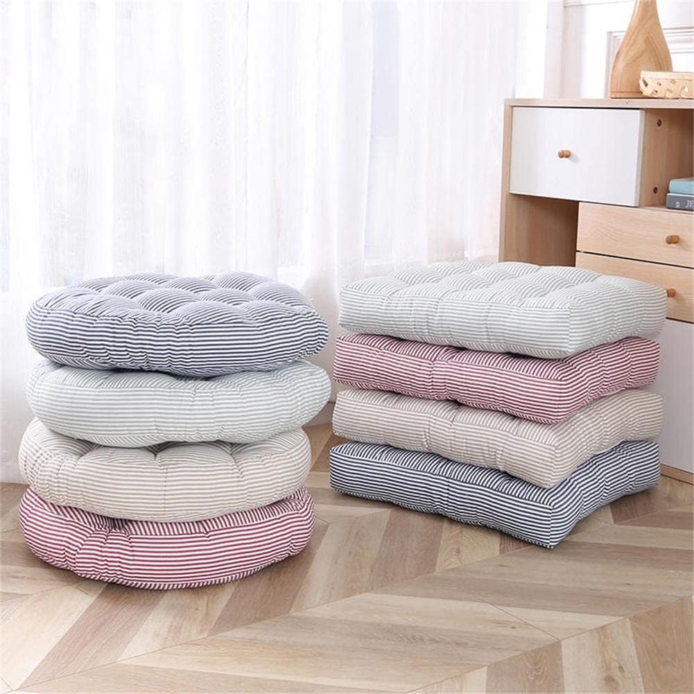 Tiita Chair Cushions 22"x22" Square Windows Pad for Adults Seating Pillows Set of 2, Green