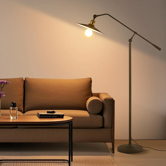 Bright Smart Floor Lamp with Remote Control and Bluetooth Dimming,Living Room Couch Corner Bedroom Office Library Study Reading Standing Lights, Adjustable Black Rustic Vintage Industrial Home Decor