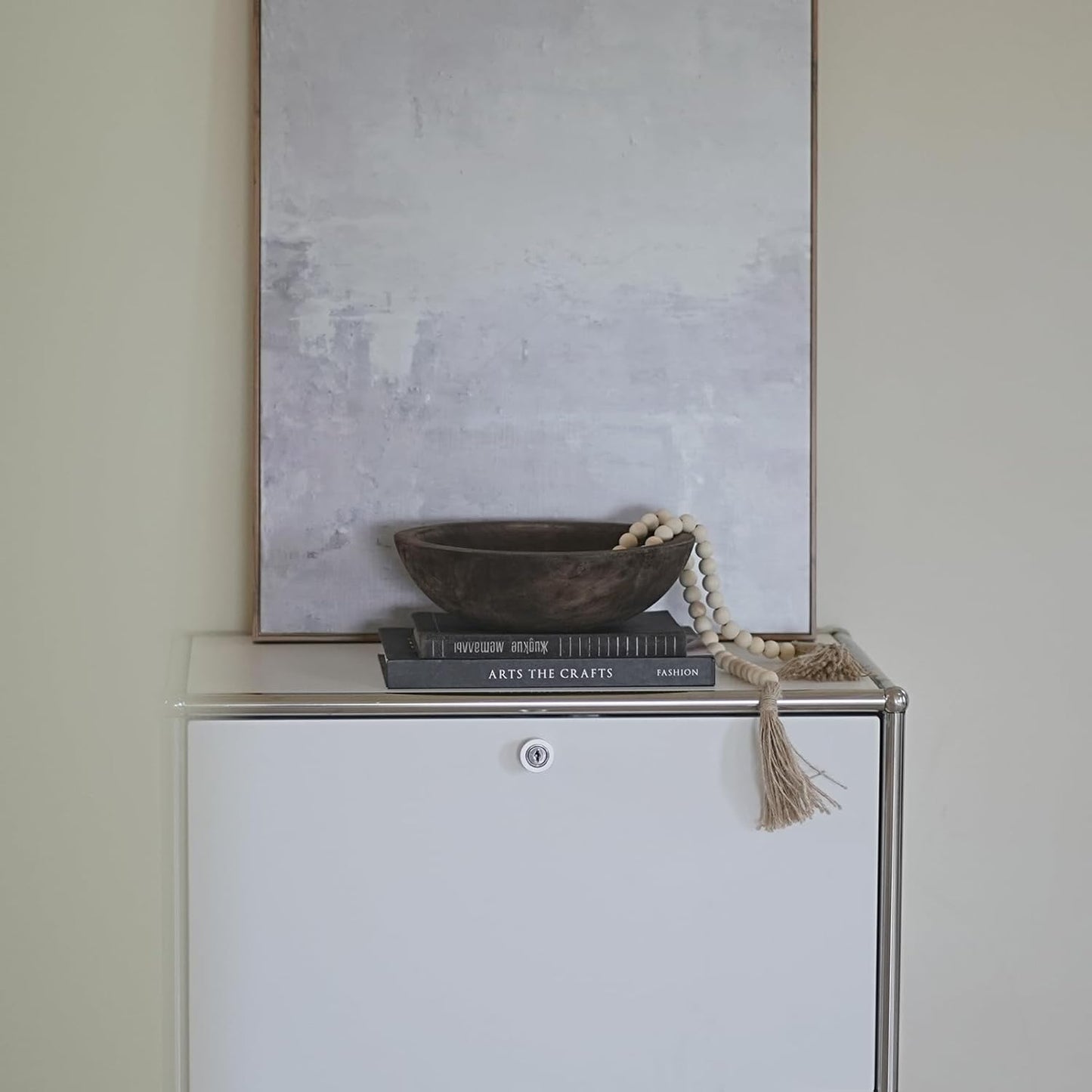 Hand Carved Wooden Decorative Bowl for Home Entryway Decor, Wood Centerpiece Bowl for Coffee Table Decor, Wood Dough Bowl for Farmhouse Decor (Brown)