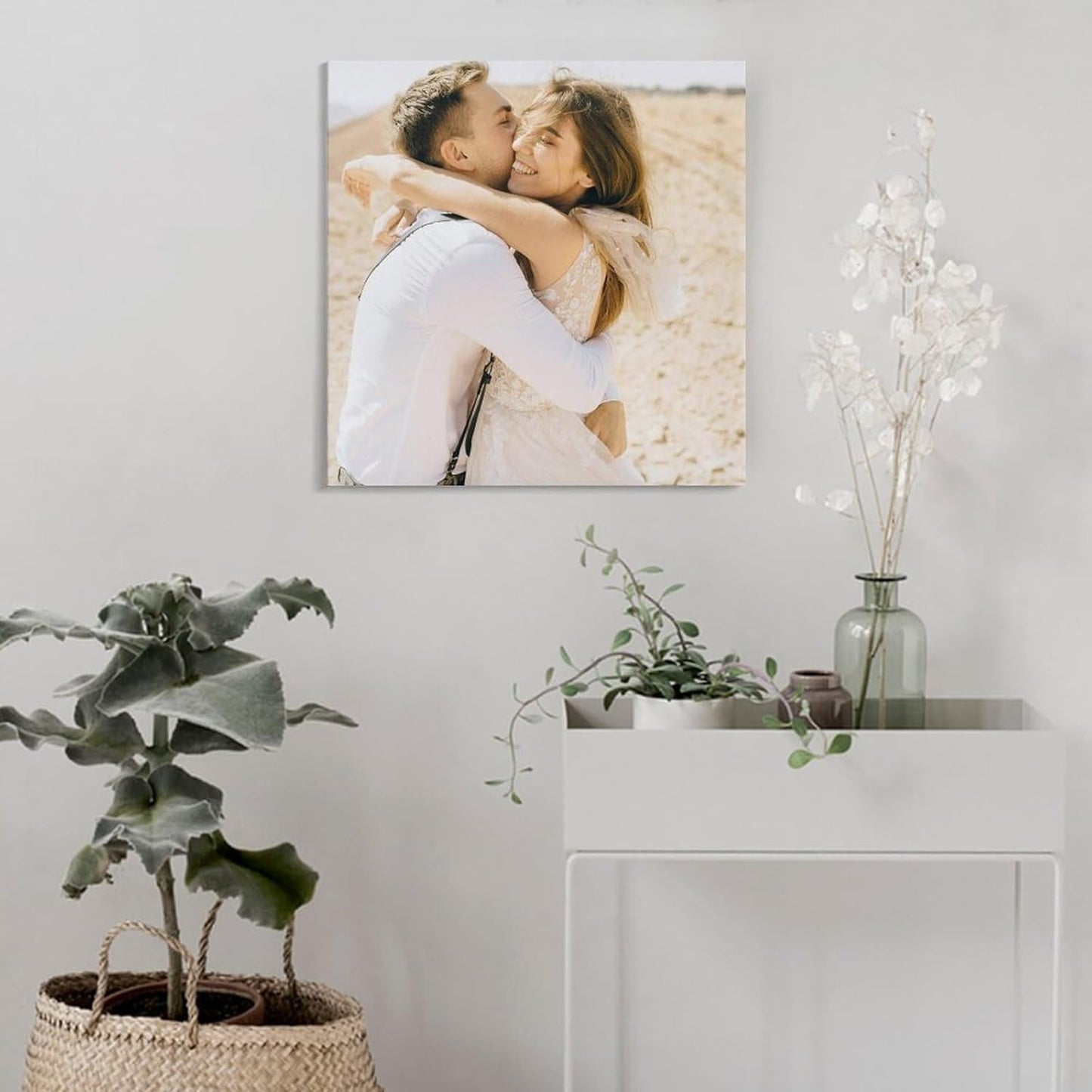 YarnArtistry Custom Canvas Prints With Your Photos - Customized Canvas Pictures For Gifts With Personalized Text Or Images(8X8Inch to 28x28Inch)