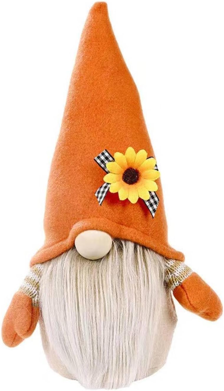 Fall Decoration for Home,Fall Decor Gnome Plush for Tiered Tray,Sunflower Plush Gnomes Autumn Gnomes Gifts Farmhouse Harvest Table Decoration,Thanksgiving Gnome Decor,Boy