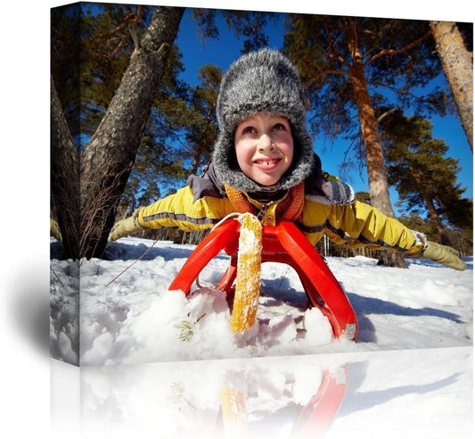 wall26 - Personalized Photo to Canvas Print Wall Art - Custom Your Photo On Canvas Wall Art - Digitally Printed - 20" x 16"