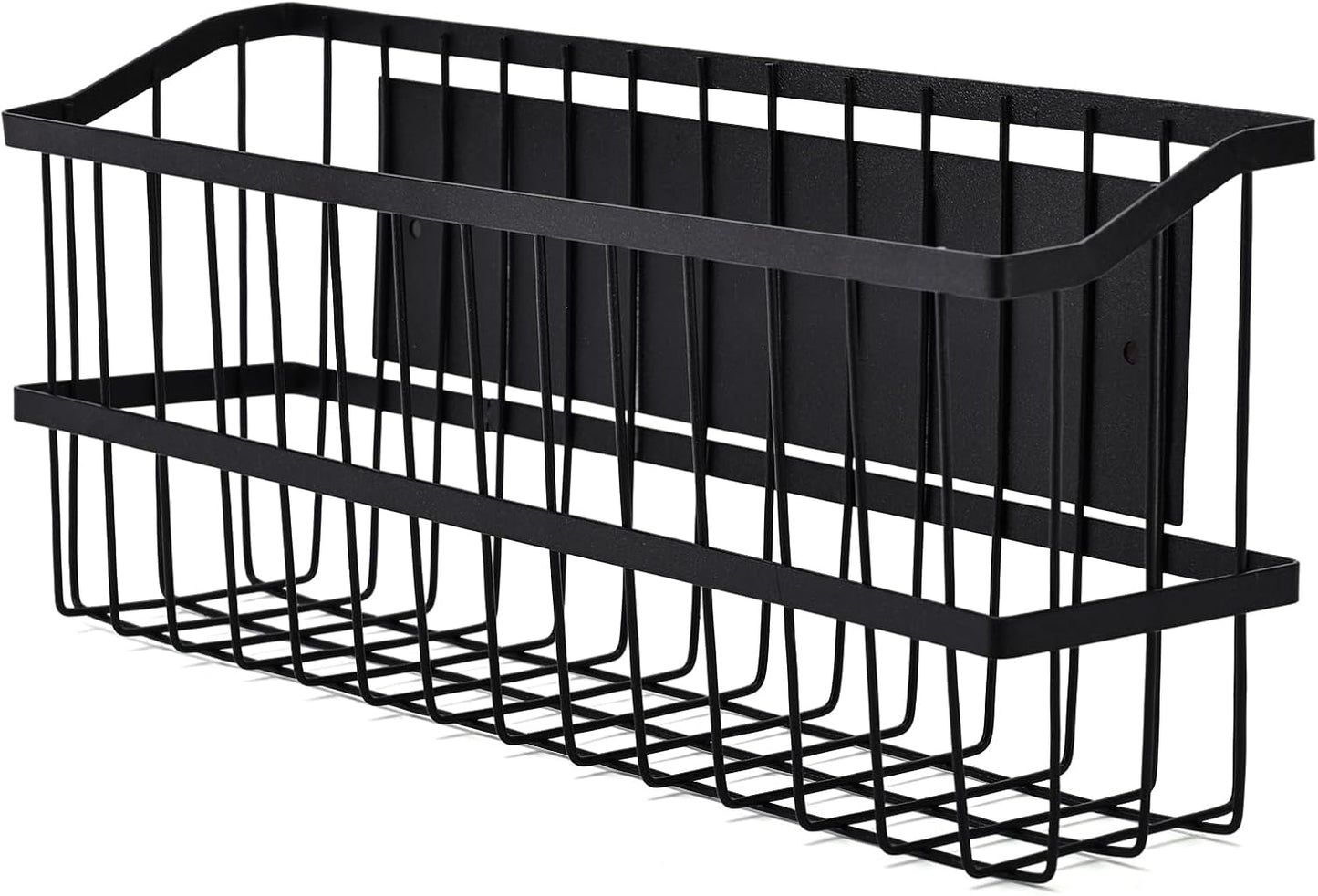 Magnetic Storage Basket, Large Magnetic Fridge Basket with Strong Magnet for Kitchen Laundry Room Office School Organization and Home Dryer Ball Storage, 14.96"x3.74"x5.91"