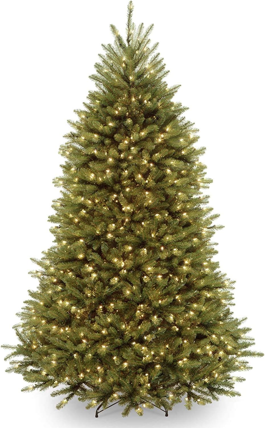 National Tree CompanyNational Tree Company Pre-Lit Artificial Full Christmas Tree, Green, 7 Feet & Pre-Lit Artificial Christmas Wreath, Green