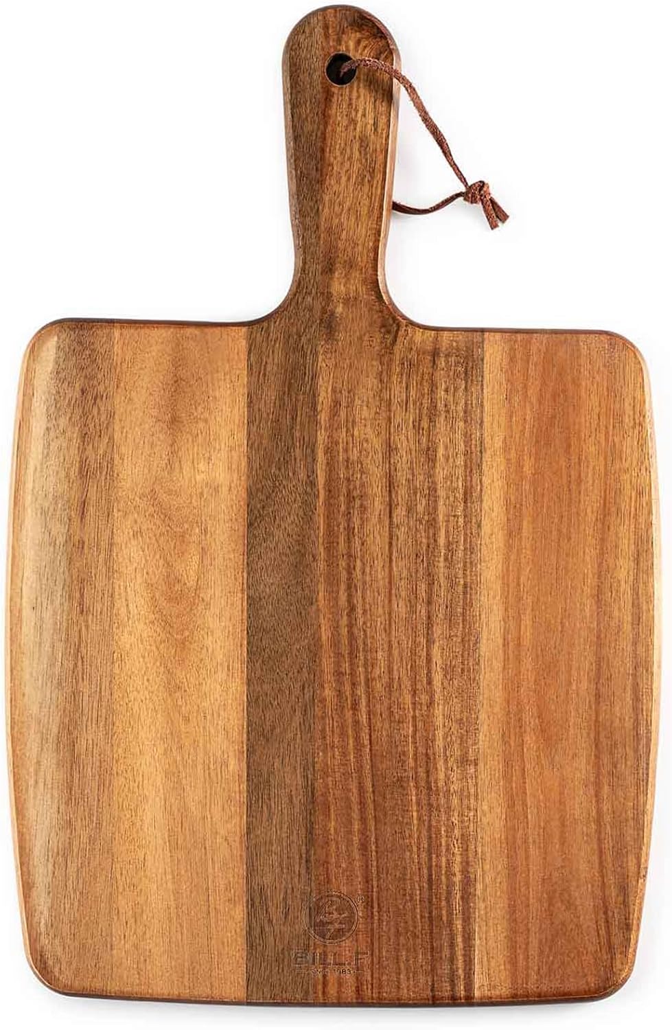 Acacia Wood Cutting Board - Wooden Kitchen Cutting Board for Meat, Cheese, Bread,Vegetables &Fruits- Charcuterie Board Cheese Serving Board with Handle (15.3"x10.2")