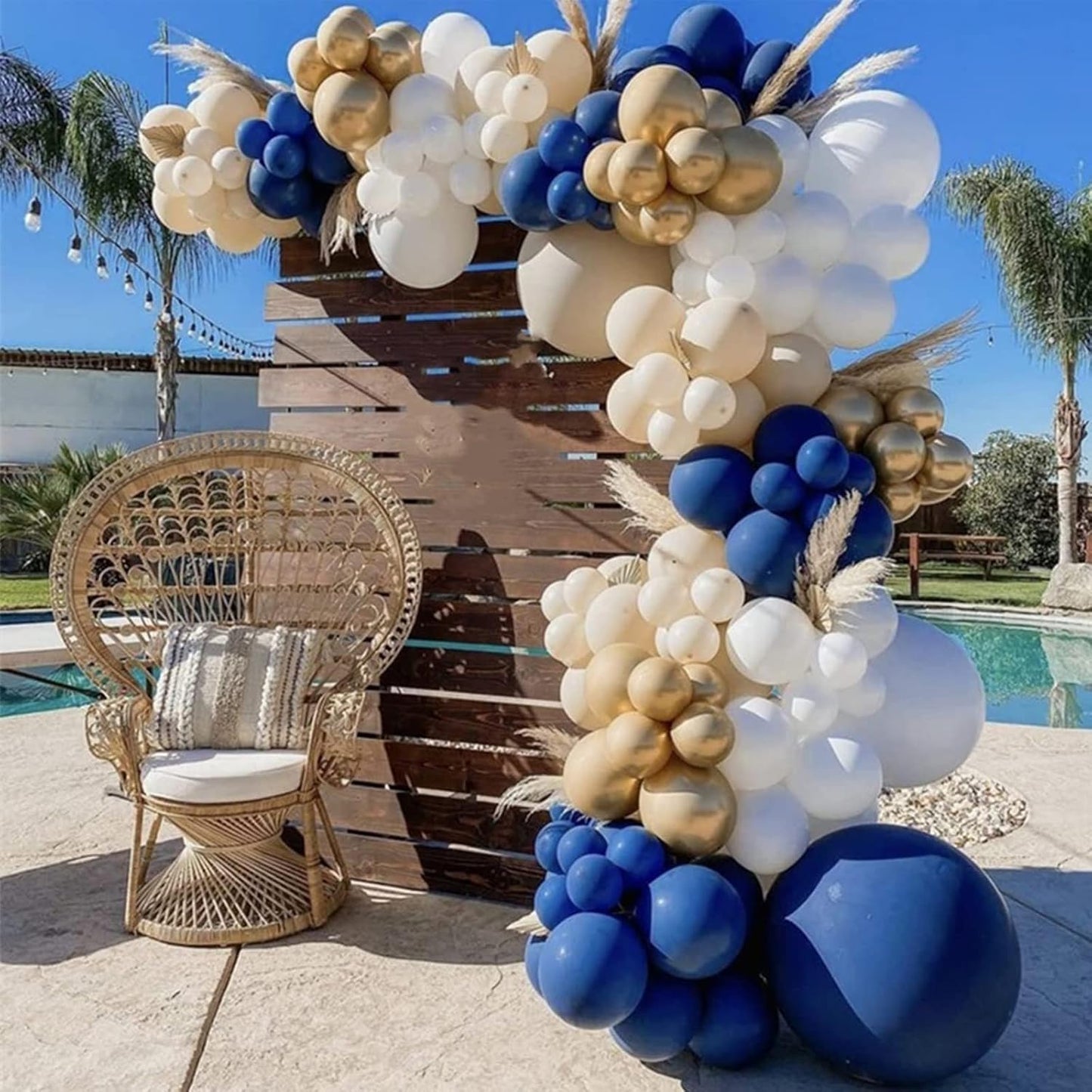 130pcs Navy Blue Balloons Different Sizes 18" 12" 10" 5" Dark Blue Balloons for Birthday Graduation Baby Shower Anniversary New Year Party Holiday Decorations