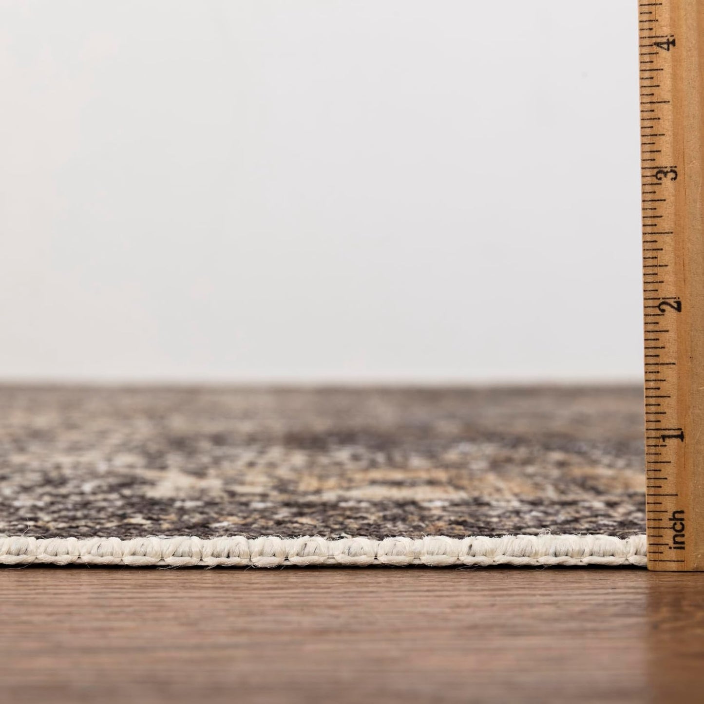 Keen Home Design 4x6 Rug - Machine Washable Area Rug with Non-Slip Backing, Ideal for Living Room, Dining Room, Bedroom - Vintage, Easy Clean, Durable, Low Pile Rug - (4' x 6')