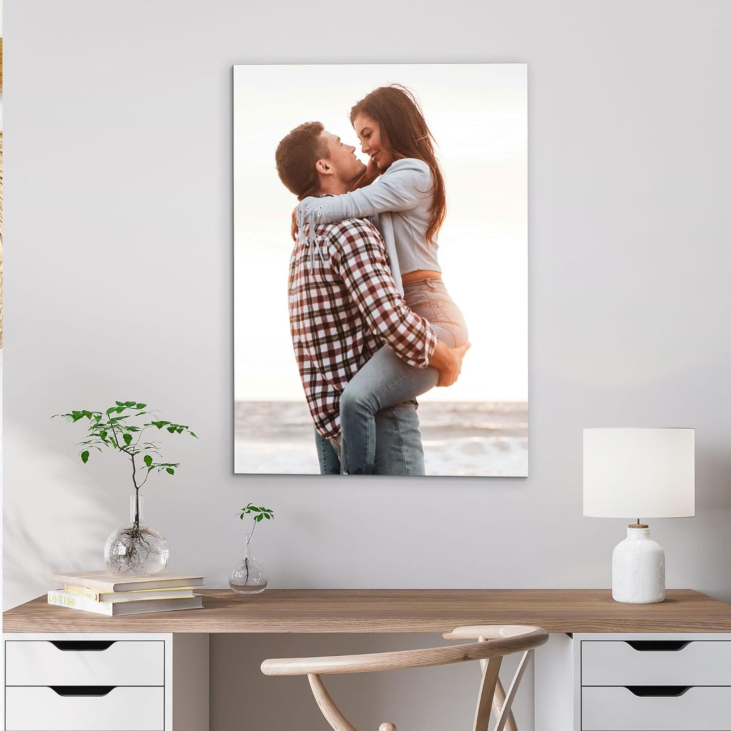 Tapuayts Personalized Custom Canvas Poster: Upload Your Image/Photo for Custom Photo-to-Poster Printing, Quality Wall Art Print (11" X 14")