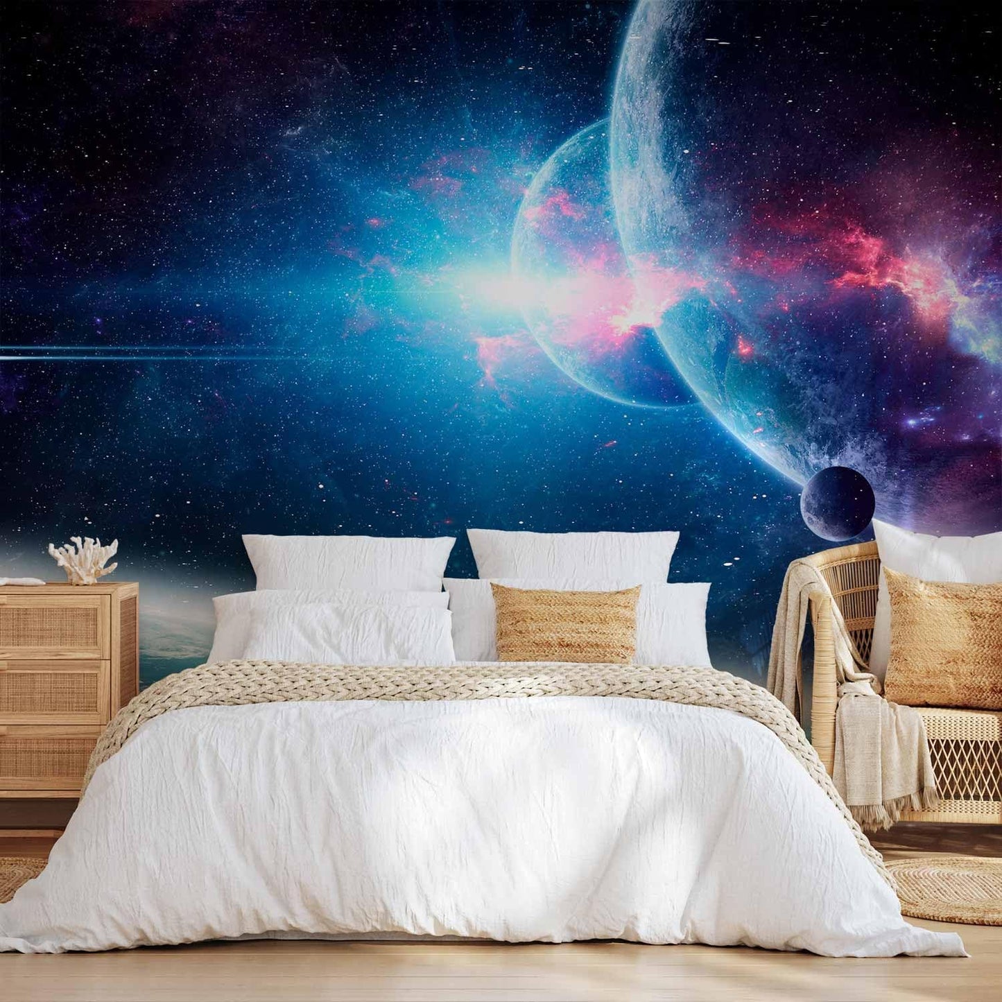 artgeist Wall Mural Cosmos Galaxy 157x110 in - XXL Non-Woven Wallpaper Fleece Wall Decor Photo Print Picture Image Design Stars Solar System Universe Space b-C-10047-a-a