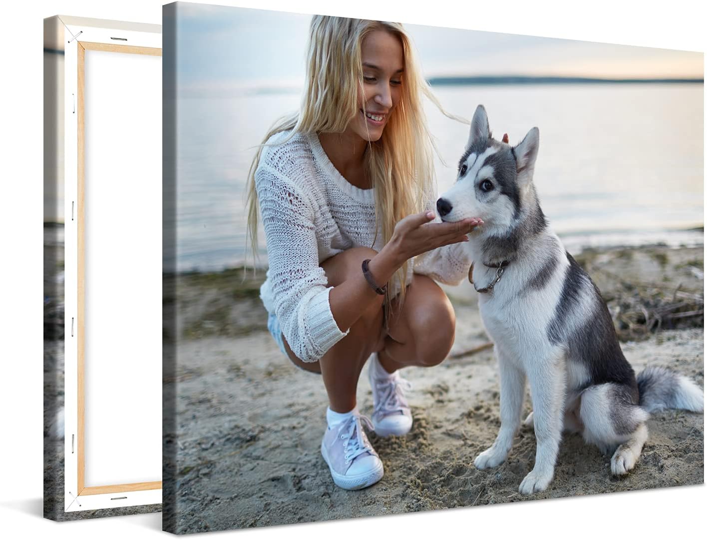 Photo.Gifts - Custom Canvas Prints with Your Photos 12 x10 inch - Customize with Your Picture & Text - Personalized Photo Canvas Wall Art for Bedroom, Living Room, Wedding - Personalized Photo Gifts