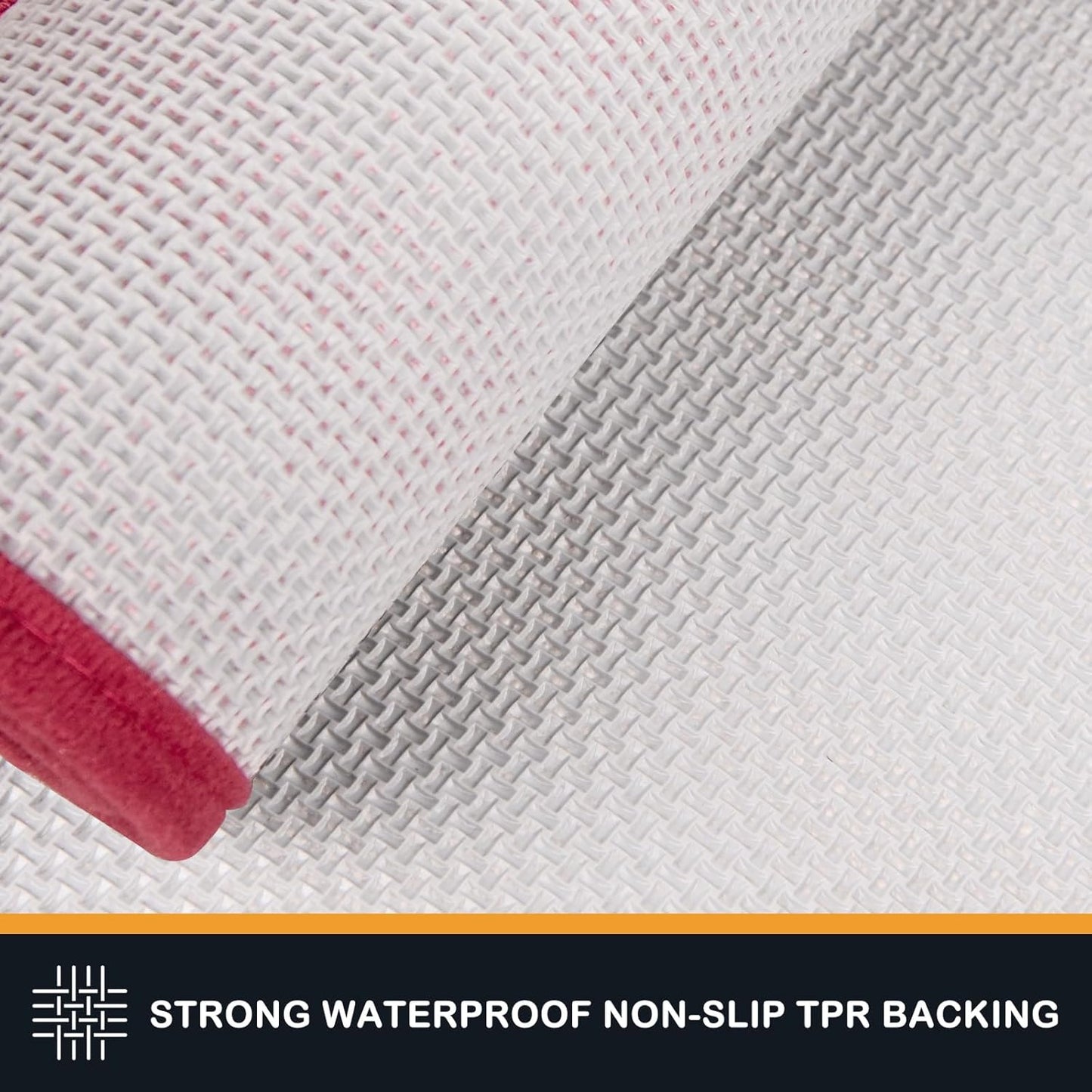 PURRUGS Dirt Trapping Door Mat 34" x 59", Non-Slip/Skid Machine Washable Entryway Area Rug, Dog Doormat, Super Absorbent Welcome Mat for Muddy Wet Shoes and Paws, Burgundy Red