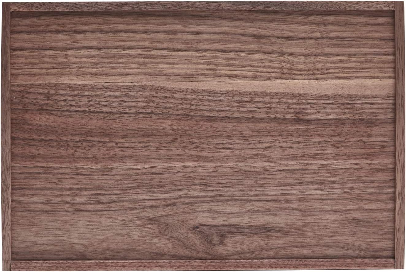 pandapark Wood Organizer Tray,Black Walnut,Desk & Drawer Storage Box (Walnut Master)