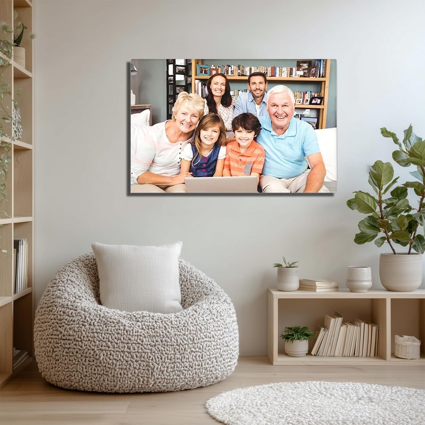 Laoife Custom Canvas Prints with Your Photos 18"x12" Wall Art, Custom photos on Canvas - Upload Your Image/Photo- Customizable photos, portraits and more, Ideal for Office, Living Room, Bedroom Wall Decor